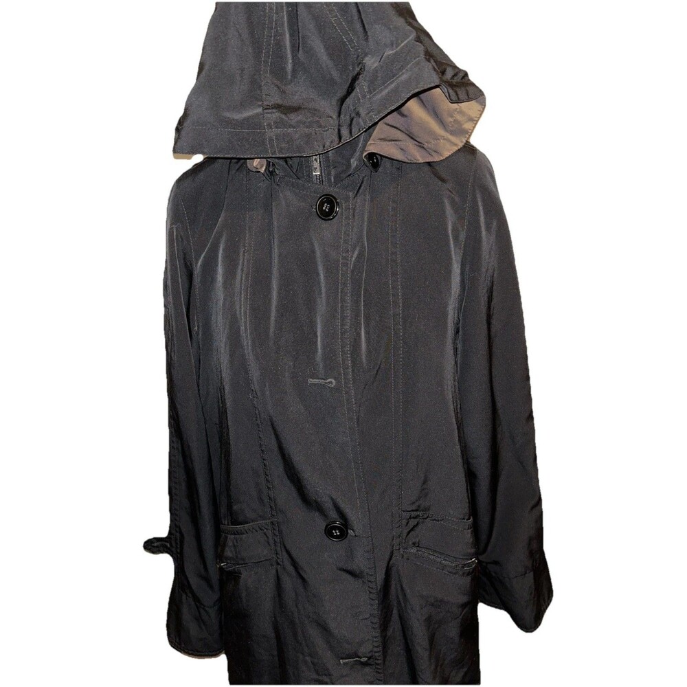 East 5th Petite Small Polyester Jacket Black Hoodie Long Sleeve Missing Buttons